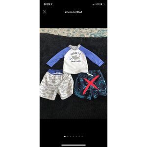 Gymboree 2 Piece Swim Lot baby boy size 12-18 Months